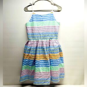 Polo Ralph Lauren multicolor striped girls dress size 16 nwt